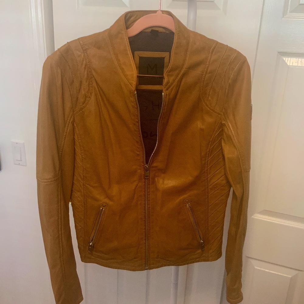 Women's Tan Leather Jacket
